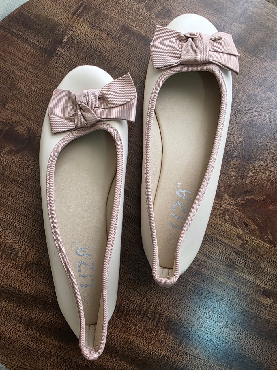 Liza Doll Shoes for Women (Cream Flats)