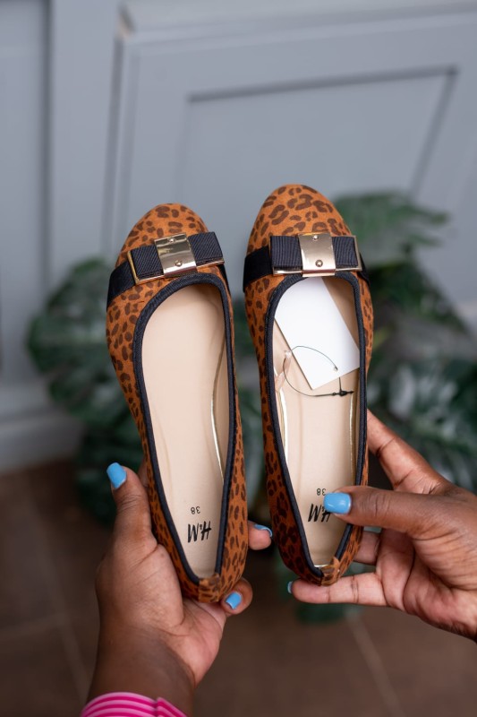 H&M Animal Print doll shoes